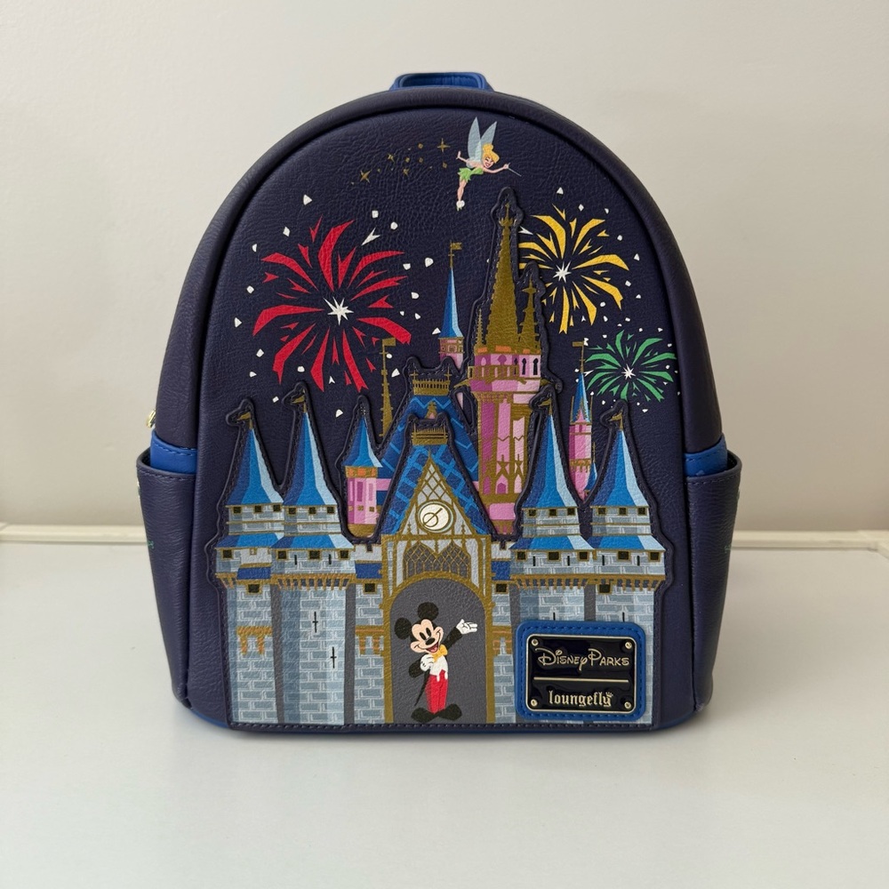 Disney Parks Loungefly Backpack Mickey Mouse with Castle